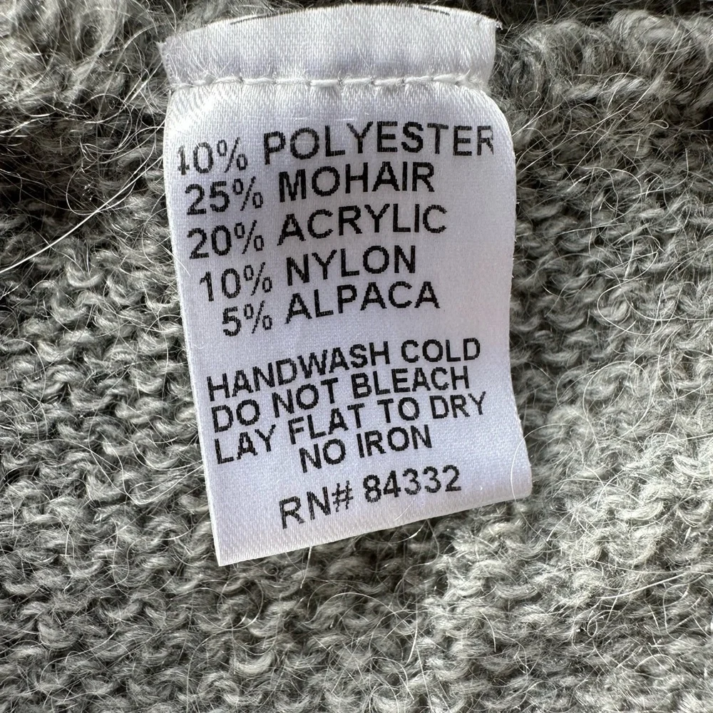 Sisters Twist Front Mohair Blend Long Sleeve Sweater One Size - Picture 10 of 13